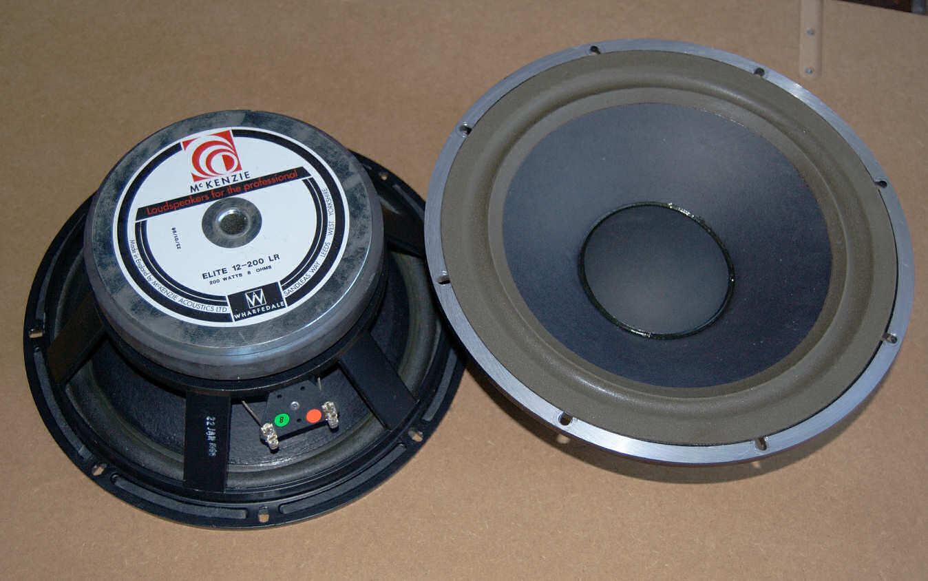 A pair of 12" woofers