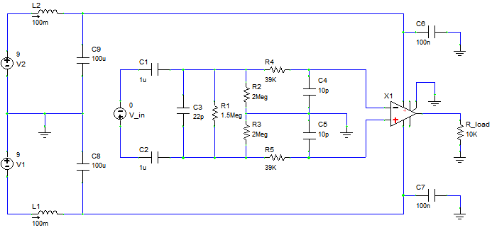 Differential amp schematic