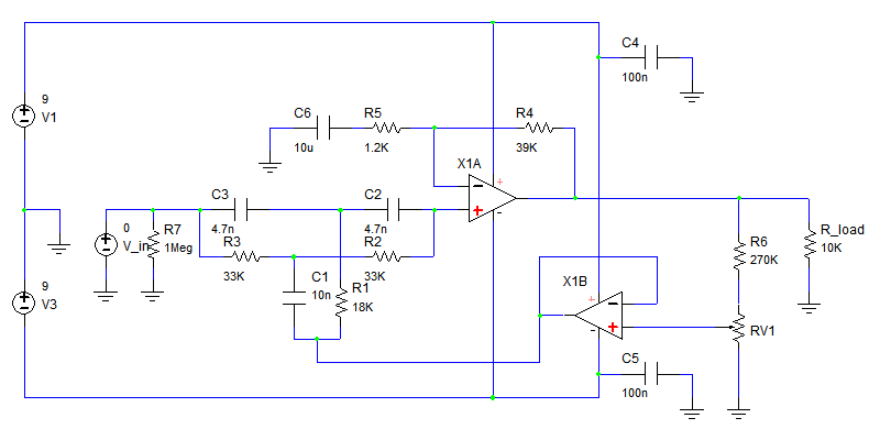 Notch filter schematic