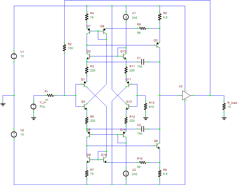 Modified Rush Cascode input stage