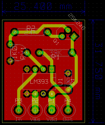 Comparator PCB layout