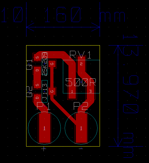 JFET current source PCB layout