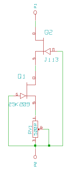 JFET current source schematic
