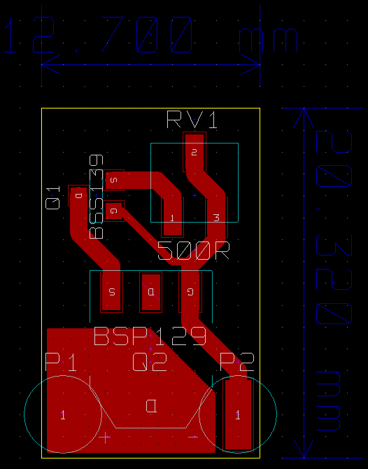 MOSFET current source PCB layout
