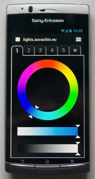 HSV colour controls